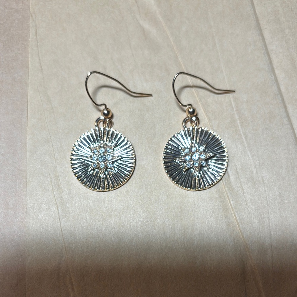 Elegant Gold Dangle Earrings
